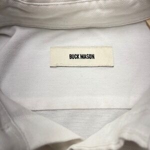 New Buck Mason Men L/S White Pique Cotton Button Down Huckberry XXL BM13110.641